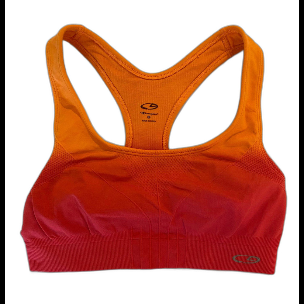 Champion Sports  Bra‎ Yoga Pilates Running Orange Ombré Size Small